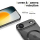 Juodas (Shiny) / skaidrus dėklas Apple iPhone 17 Air telefonui "Tech-Protect MagFlex Magsafe"