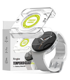 Apsauginis grūdintas stiklas Samsung Galaxy Watch 8 (40 mm) laikrodžiui "Ringke Tempered Glass Pro 2-Pack"