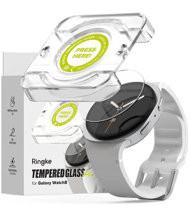 Apsauginis grūdintas stiklas Samsung Galaxy Watch 8 (44 mm) laikrodžiui "Ringke Tempered Glass Pro 2-Pack"