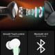 Baltos belaidės ausinės "Spigen SA2402 ANC Pro In-Ear"