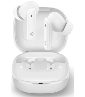 Baltos belaidės ausinės "Spigen SA2402 ANC Pro In-Ear"