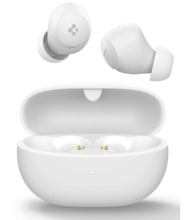 Baltos belaidės ausinės "Spigen SA2401 ANC Pro In-Ear"
