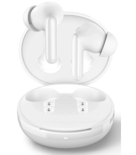 Baltos belaidės ausinės "Spigen SA2400 ANC Pro In-Ear"