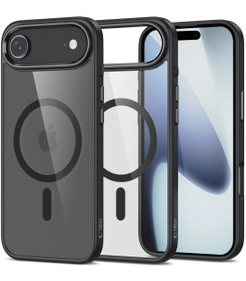 Juodas / skaidrus dėklas Apple iPhone 17 Air telefonui "Tech-Protect Magmat Magsafe"