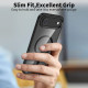 Juodas / skaidrus dėklas Apple iPhone Air telefonui "Tech-Protect Magmat Magsafe"