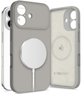 Pilkas dėklas Apple iPhone 17 telefonui "Tech-Protect Silicone Magsafe"