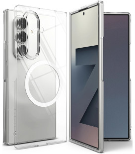 Skaidrus dėklas Samsung Galaxy Z Fold 7 telefonui "Ringke Slim Magnetic Magsafe"