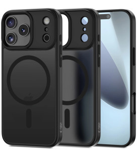 Matinis juodas dėklas Apple iPhone 17 Pro telefonui "TP Matt Magsafe"