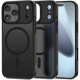 Matinis juodas dėklas Apple iPhone 17 Pro Max / 18 Pro Max telefonui "TP Matt Magsafe"