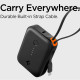 Juoda išorinė baterija 30W 10000mAh "Spigen Essential EA3010BT Power Bank"