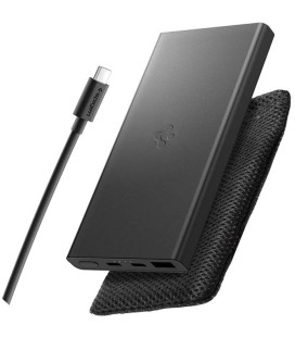 Juoda išorinė baterija 22.5W 10000mAh "Spigen Essential EA2210 Power Bank"