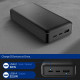 Juoda išorinė baterija 30W 30000mAh "Spigen Essential EA3030 Power Bank"