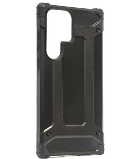 Juodas dėklas Samsung Galaxy S23 Ultra telefonui "Hybrid Armor"