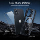 Skaidrus / juodas dėklas + apsauginis stiklas Apple iPhone 17 telefonui "ESR Classic Hybrid Magsafe & TG"