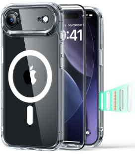 Skaidrus dėklas + apsauginis stiklas Apple iPhone 17 Air telefonui "ESR Classic Hybrid Magsafe & TG"