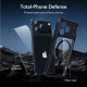 Skaidrus / juodas dėklas + apsauginis stiklas Apple iPhone 17 Pro Max telefonui "ESR Classic Hybrid Magsafe & TG"