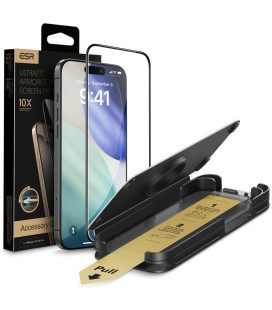 Apsauginis grūdintas stiklas Apple iPhone 16 Pro / 17 telefonui "ESR Ultrafit Armorite Pro TG"