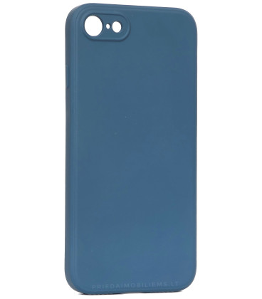 Mėlynas dėklas Apple iPhone 7 / 8 / SE 2020 / SE 2022 telefonui "Liquid Silicone 1.5mm"