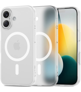 Matinis baltas dėklas Apple iPhone 17 telefonui "Tech-Protect MagSlim Magsafe"