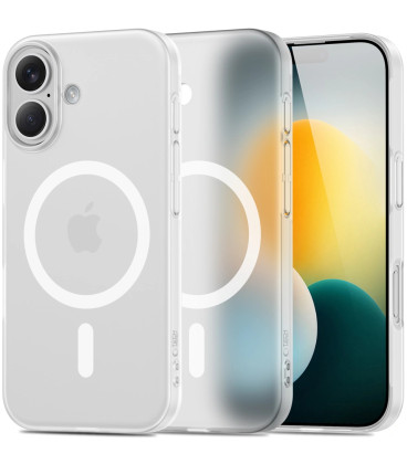 Matinis baltas dėklas Apple iPhone 17 telefonui "Tech-Protect MagSlim Magsafe"