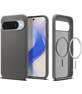 Pilkas dėklas Google Pixel 10 / 10 Pro telefonui "Spigen Liquid Air MAG Magsafe"