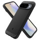 Matinis juodas dėklas Google Pixel 10 / 10 Pro telefonui "Spigen Rugged Armor Mag Magsafe"