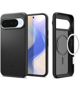 Juodas dėklas Google Pixel 10 / 10 Pro telefonui "Spigen Thin Fit MAG Magsafe"