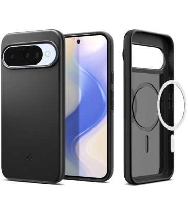 Juodas dėklas Google Pixel 10 / 10 Pro telefonui "Spigen Thin Fit MAG Magsafe"