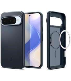 Pilkas (Metal Slate) dėklas Google Pixel 10 / 10 Pro telefonui "Spigen Thin Fit MAG Magsafe"
