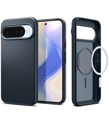 Pilkas (Metal Slate) dėklas Google Pixel 10 / 10 Pro telefonui "Spigen Thin Fit MAG Magsafe"