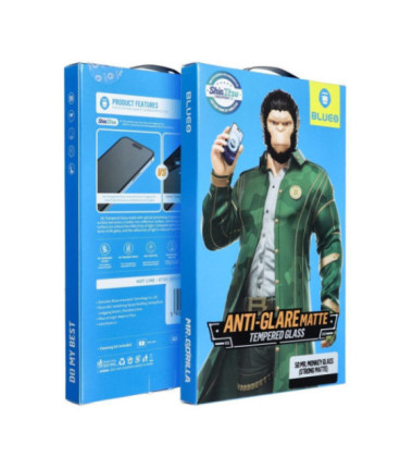 LCD apsauginis stikliukas 5D Mr. Monkey Glass (Strong Matte) Apple iPhone 13 Pro Max/14 Plus juodas