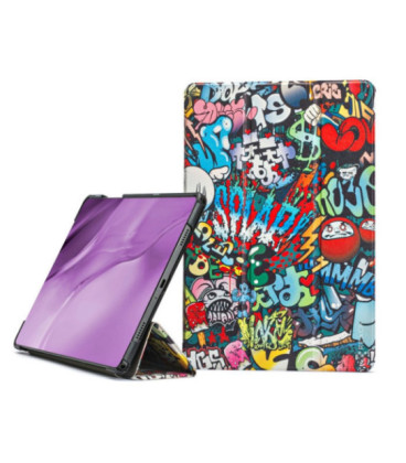 Dėklas Reach Smart Leather Samsung X110/X115 Tab A9 8.7/X130/X135 Tab A11 8.7 graffiti