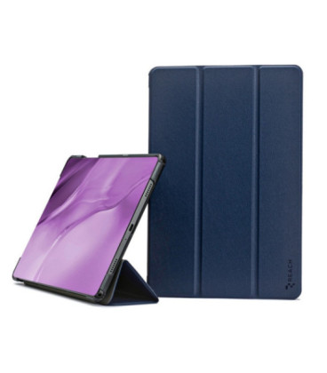 Dėklas Reach Smart Leather Samsung X110/X115 Tab A9 8.7/X130/X135 Tab A11 8.7 tamsiai mėlynas