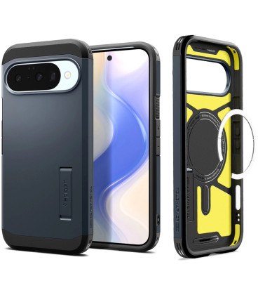 (Metal Slate) dėklas Google Pixel 10 / 10 Pro telefonui "Spigen Tough Armor MAG Magsafe"