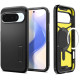 Juodas dėklas Google Pixel 10 / 10 Pro telefonui "Spigen Tough Armor MAG Magsafe"