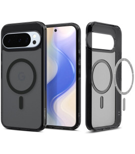 Matinis juodas dėklas Google Pixel 10 / 10 Pro telefonui "Spigen Ultra Hybrid MAG Magsafe"