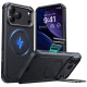 Juodas dėklas Apple iPhone 17 Pro Max telefonui "ESR Cyber Kickstand Magsafe"