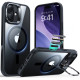 Juodas / skaidrus dėklas Apple iPhone 17 telefonui "ESR Classic Hybrid Kickstand Magsafe"
