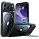 Juodas / skaidrus dėklas Apple iPhone 17 Pro telefonui "ESR Classic Hybrid Kickstand Magsafe"