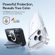 Juodas / skaidrus dėklas Apple iPhone 17 Pro telefonui "ESR Classic Hybrid Kickstand Magsafe"