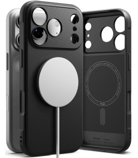 Juodas dėklas Apple iPhone 17 Pro Max telefonui "Ringke Onyx Magnetic Magsafe"