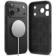 Juodas dėklas Apple iPhone 17 Pro Max telefonui "Ringke Silicone Magnetic Magsafe"