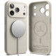 Pilkas dėklas Apple iPhone 17 Pro Max telefonui "Ringke Silicone Magnetic Magsafe"