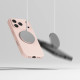 Rožinis / smėlio spalvos dėklas Apple iPhone 17 Pro Max telefonui "Ringke Silicone Magnetic Magsafe"