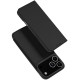 Juodas atverčiamas dėklas Apple iPhone 17 Pro Max / 18 Pro Max telefonui "Dux Ducis Skin Pro"