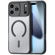 Juodas / skaidrus dėklas Apple iPhone 17 Pro Max / 18 Pro Max telefonui "Dux Ducis Aimo Mag"