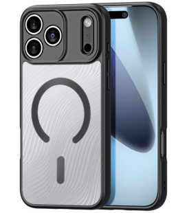 Juodas / skaidrus dėklas Apple iPhone 17 Pro Max / 18 Pro Max telefonui "Dux Ducis Aimo Mag"