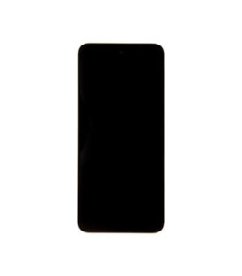 Motorola G13 LCD Display + Touch Unit + Front Cover Black (Service Pack)