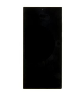 LCD display + Touch Unit + Front Cover Samsung S918 Galaxy S23 Ultra Phantom Black (Service Pack) 