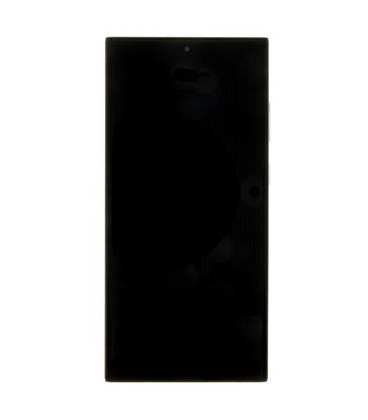 LCD display + Touch Unit + Front Cover Samsung S918 Galaxy S23 Ultra Phantom Black (Service Pack) 